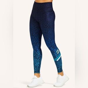 WITH Peloton Blue wild kite high rise leggings size small